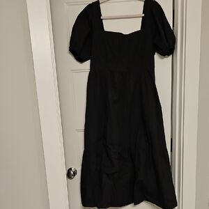 Astr Long Black Dress